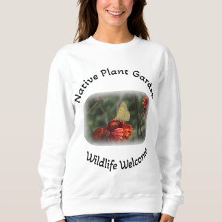 Sweatshirt Amérindiens plante jardin faune bienvenue