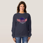 Sweatshirt Amérique 250e-Esprit de Liberté-Modifiable-Sur Fon (Devant entier)