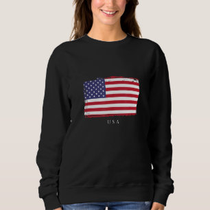 Sweatshirt Amérique Drapeau États-Unis Football américain Amé