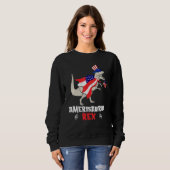 Sweatshirt Amerisaurus Rex American Flag 4th of July T Rex Di (Devant entier)