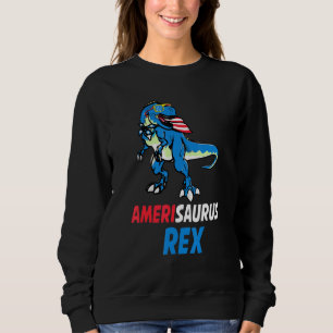 Sweatshirt Amerisaurus T Rex Usa Drapeau Enfants 4 juillet Di