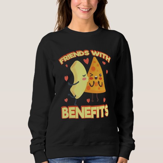 Sweatshirt Amis Avec Avantage Macaroni Et Fromage (Devant)
