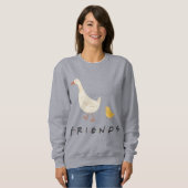 Sweatshirt AMIS™ | Le poussin et le canard (Devant entier)