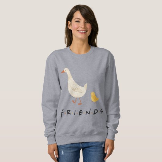Sweatshirt AMIS™ | Le poussin et le canard (Devant entier)