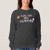 Sweatshirt AMIS™ | Ross & Rachel Lobster Chibi (Devant)