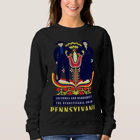 Sweatshirt Amish Folklore Lancaster Pennsylvania  1 (Devant)