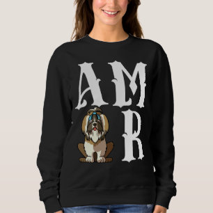 Sweatshirt Amor Love Shih Tzu Chien Maman