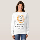 Sweatshirt Amos 3:8 KJV Bible Scripture Verse Femmes (Devant entier)