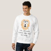 Sweatshirt Amos 3:8 KJV Bible Scripture Verse Hommes (Devant entier)