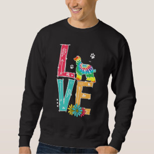 Sweatshirt Amour Afghan Hound Tie Dye Rainbow Afghan Hound