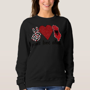 Sweatshirt Amour Albanie Fière Drapeau Albanais Racines alban
