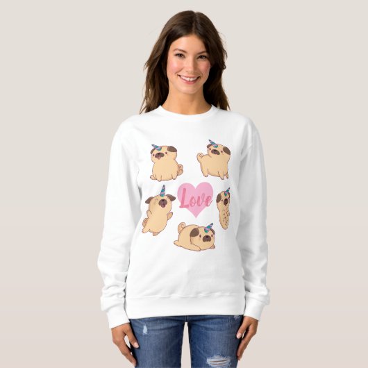 Sweatshirt Amour carlin (Devant entier)