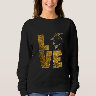 Sweatshirt Amour Chèvre animal