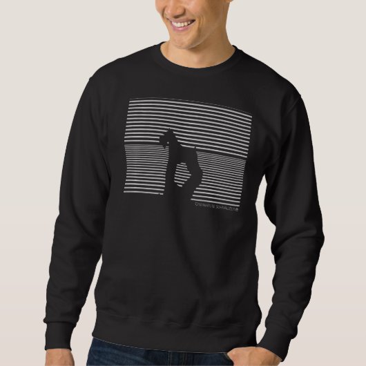 Sweatshirt Amour Chien Schnauzer Miniature (Devant)