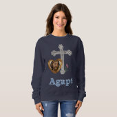 Sweatshirt Amour Chrétien Agape (Devant entier)