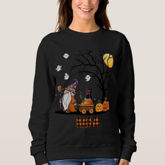 Sweatshirt Amour citrouille gnomes Mia cadeau halloween pour  (Devant)