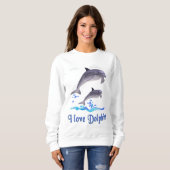 Sweatshirt Amour de dauphin (Devant entier)