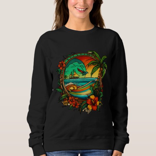 Sweatshirt Amour de Plage (Devant)