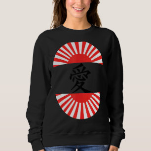 Sweatshirt Amour Écrit Dans Kanji Caractère Japonais 1