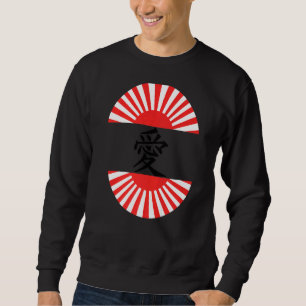 Sweatshirt Amour Écrit Dans Kanji Caractère Japonais 1