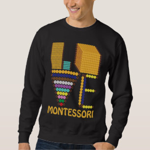 Sweatshirt Amour Éducation Enseignant Montessori Retour à l'é