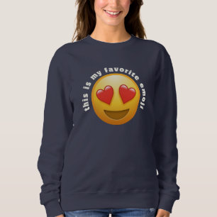 Sweatshirt Amour - émoji frappé