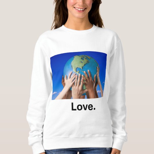 Sweatshirt Amour Enfants Mains (Devant)