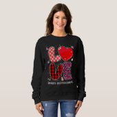 Sweatshirt Amour Enseignant Éducation Physique Leopard Buffal (Devant entier)