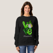 Sweatshirt Amour Enseignant Vie Gnome Funny St Patrick's Day (Devant entier)