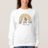 Sweatshirt Amour Enseigner Inspirer Rainbow Appréciation de l (Devant)