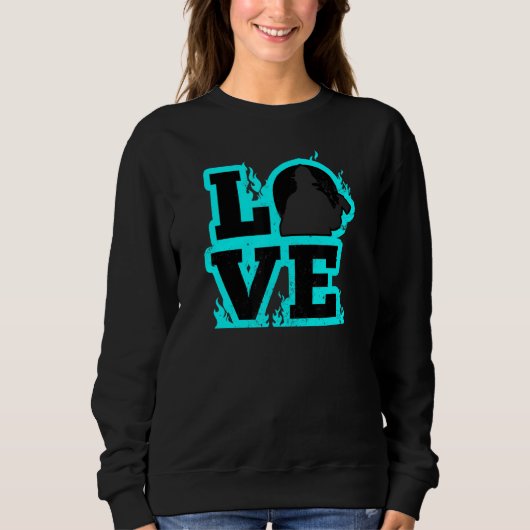 Sweatshirt Amour Firefighter Girlfriend (Devant)