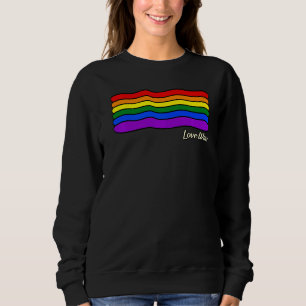 Sweatshirt Amour gagne Rainbow Flag Gay Lgbtq Mois Supporter