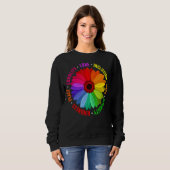 Sweatshirt Amour Inclusion Espoir Diversité Kindness Paix Éga (Devant entier)