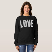 Sweatshirt Amour manuscrit amour (Devant entier)