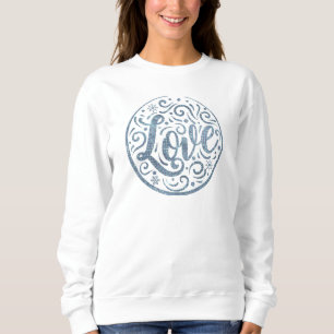 Sweatshirt Amour moderne Noël Round Mandela