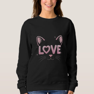 Sweatshirt Amour Parfait Félin Amoureux Amour Miaou Chaton Am
