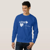 Sweatshirt Amour romantique Saint Valentin (Devant entier)