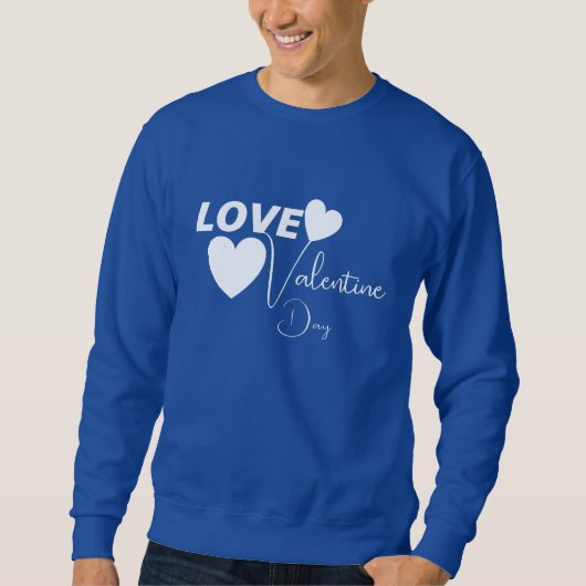 Sweatshirt Amour romantique Saint Valentin (Devant)