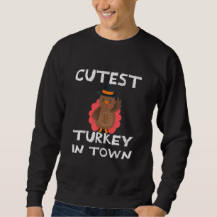 Sweatshirt Amour Turquie Cutest Turquie En Ville Thanksgiving