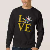 Sweatshirt Amour - Typographie du drapeau philippin (Devant)