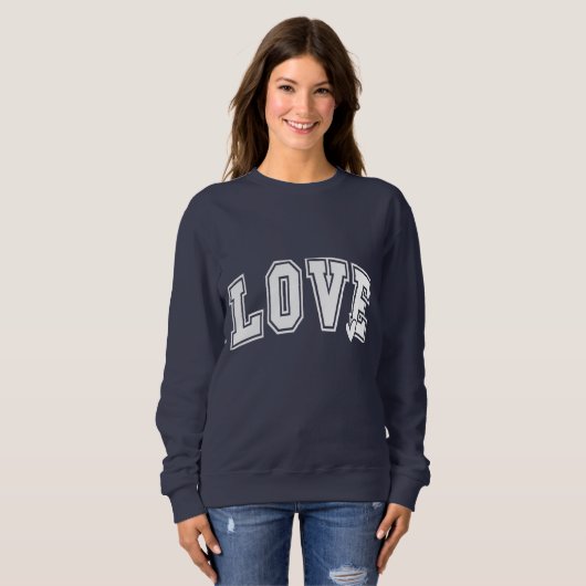 Sweatshirt Amour Varsity (Devant entier)