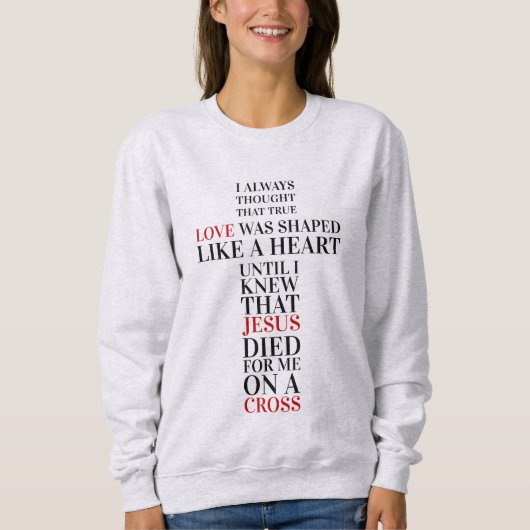 Sweatshirt Amour véritable (Devant)