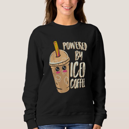 Sweatshirt amoureux Café glacé (Devant)