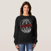Sweatshirt Amoureux de caniche certifié (Devant entier)