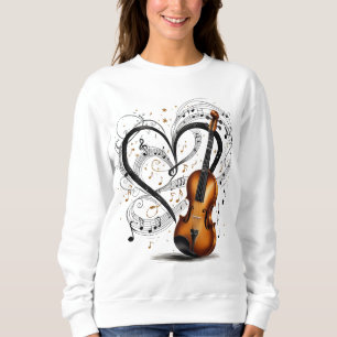 Sweatshirt ❤️ 💕 Amoureux de la musique ; 🎻 💘 Mélodie de la