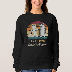 Sweatshirt Amoureux de les chats Spay It Forward Kitty Sunset