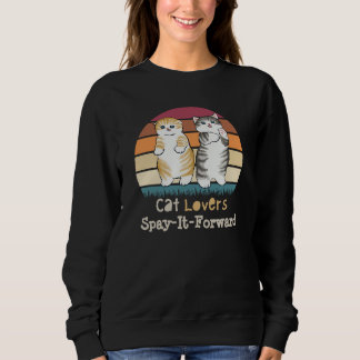 Sweatshirt Amoureux de les chats Spay It Forward Kitty Sunset
