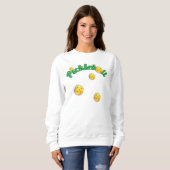 Sweatshirt Amoureux de Pickleball drôle (Devant entier)