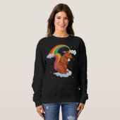 Sweatshirt Amoureux des animaux forestier Rainbow Squirrelcor (Devant entier)