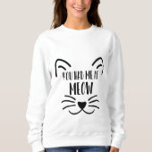 Sweatshirt Amoureux des chats (Devant)